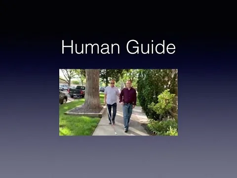 How to Walk With a Human Guide Safely and Comfortably